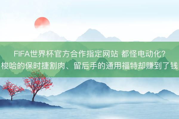FIFA世界杯官方合作指定网站 都怪电动化？梭哈的保时捷割肉、留后手的通用福特却赚到了钱